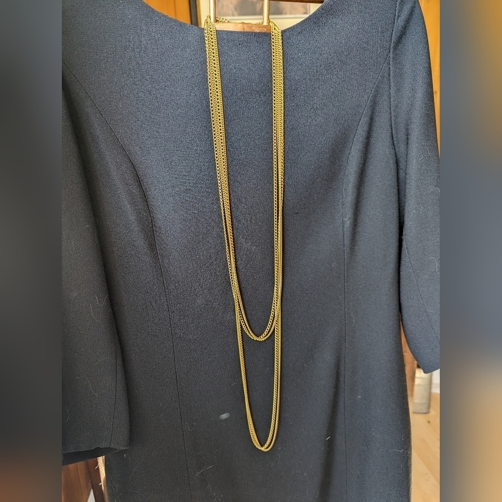 Goldette N.Y. signed vintage 28 " long 4 strand chain necklace Trending 2026